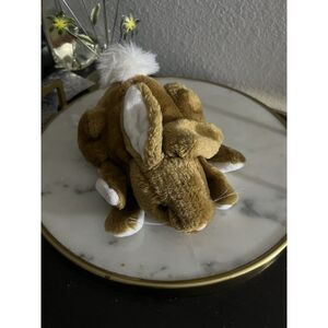 Vintage Brown Bunny Hand Puppet Glove Beaded Eyes Early 2000’s